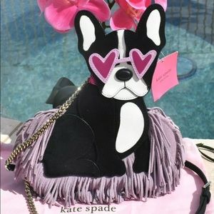 Kate Spade French Bulldog Francois Crossbody
